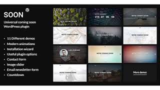 Soon - Universal Coming Soon WordPress Plugin | Codecanyon Scripts and Snippets