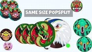 First Same Size Popsplit? | Agar.io