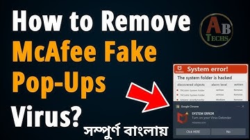 How to Disable or Remove McAfee Antivirus in windows 10/11। McAfee Off Kaise Kare @allbanglatechs