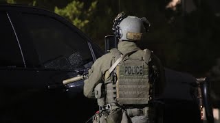 RCMP ERT Searching for Suspect in Burnaby Stabbing