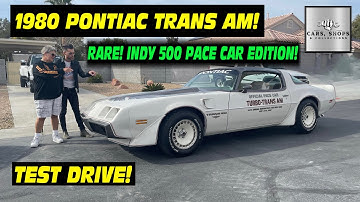 RARE! 1980 Pontiac Trans Am Indy 500 Pace Car! Test Drive!