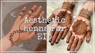 Aesthetic henna designs for EID || #fypシ #aesthetic #edit #henna #trending