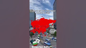 Trying to get sub from every country in Asia! (Part 1)#mapper #mapping #asia #geography #shorts #map