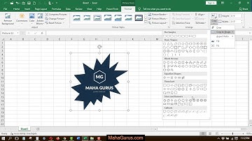 How to Crop Image Stars And Banners in Excel Tutorial- Crop Image Stars And Banners Excel Tutorial