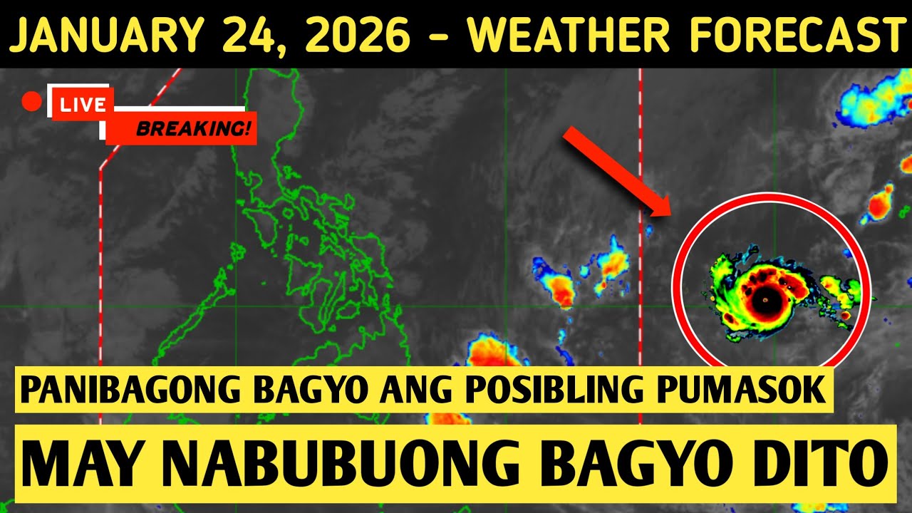 JANUARY 24, 2026 | BAGONG BAGYO POSIBLENG PUMASOK NAKIKITA NA SA MAY SILANGAN ( LONG RANGE FORECAST)