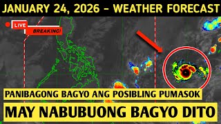 Download Lagu JANUARY 24, 2026 | BAGONG BAGYO POSIBLENG PUMASOK NAKIKITA NA SA MAY SILANGAN ( LONG RANGE FORECAST) MP3