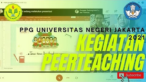 PEERTEACHING PPG DALJAB PGSD UNJ TAHUN 2021 MODEL PEMBELAJARAN PROBLEM BASED LEARNING