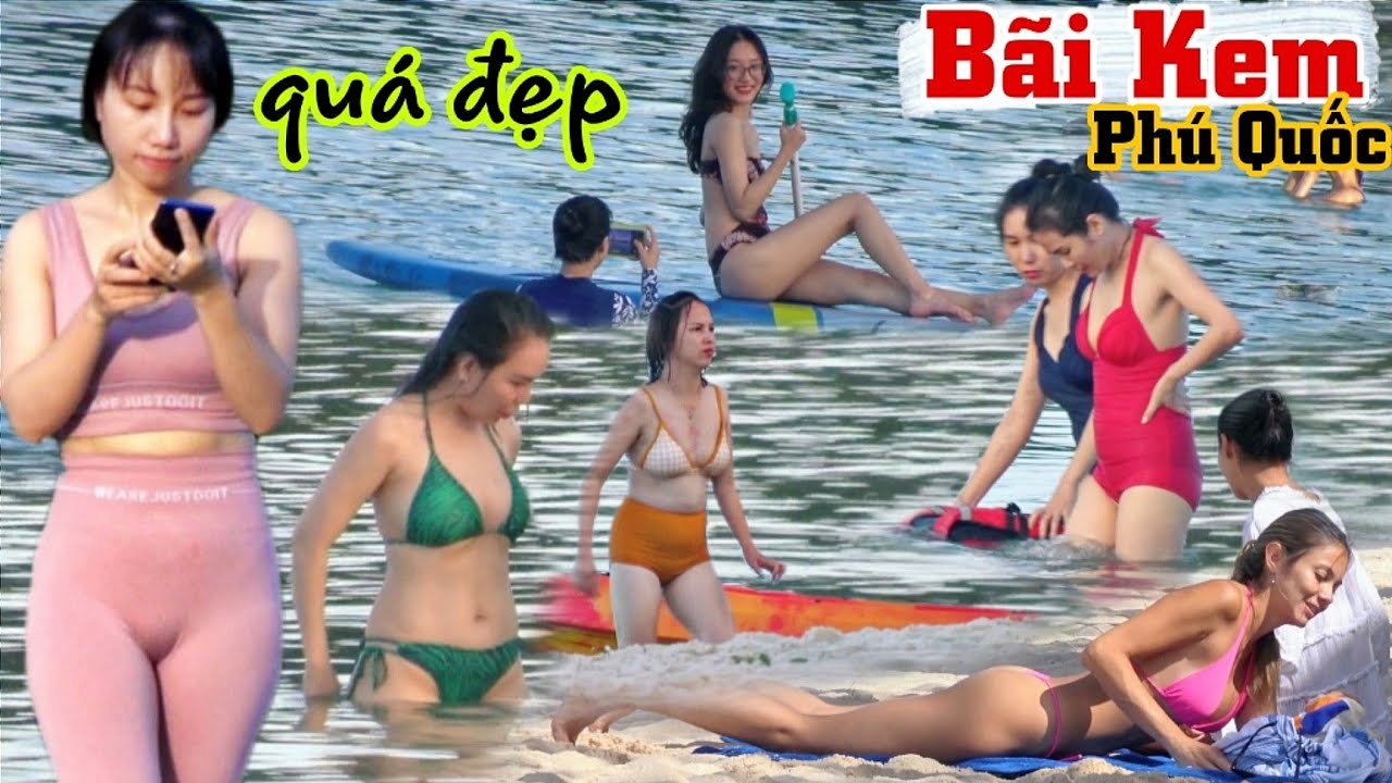 Tuyệt đẹp Bãi Kem tắm biển siêu sạch / Du Lịch Hè Phú Quốc