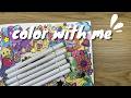 Relaxing ASMR Coloring ONLY using green colors!