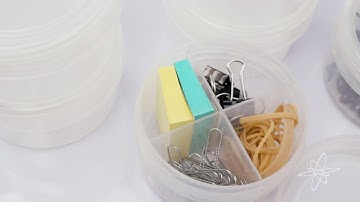 6pk Super Stacker Plastic Storage Containers With Dividers