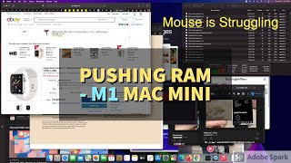 Experiment: PUSHING MEMORY PRESSURE w/Tabs - M1 Mac mini 2020 screenshot 2