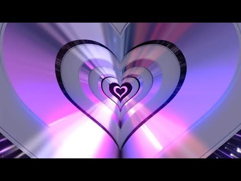 Heart Tunnel Loop Pink Purple Silver | Motion Graphics - Videohive template