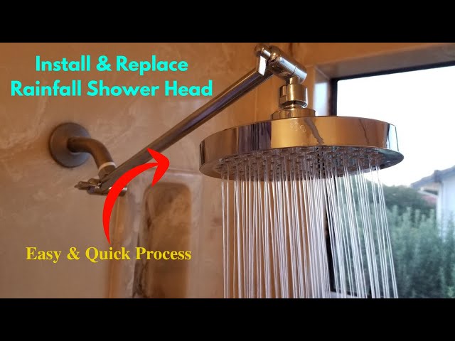 Waterfall Shower Faucet Install How To Install A Rain Shower Head