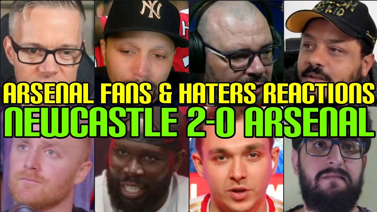 ARSENAL FANS & HATERS REACTIONS TO NEWCASTLE 2-0 ARSENAL | FANS CHANNEL ...