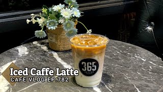 Cafe Vlog EP.782 | Iced Caffe Latte | Coffee Latte | How to make coffee drinks