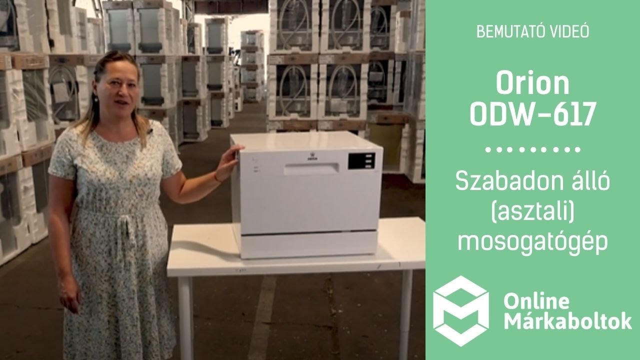 Orion ODW-617 | Szabadon álló (asztali) mosogatógép bemutató videó - YouTube