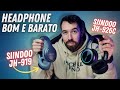 BOM E BARATO - HEADPHONE SIINDOO JH-919 VS SIINDOO JH-926C - UM É TOP, JÁ O OUTRO...