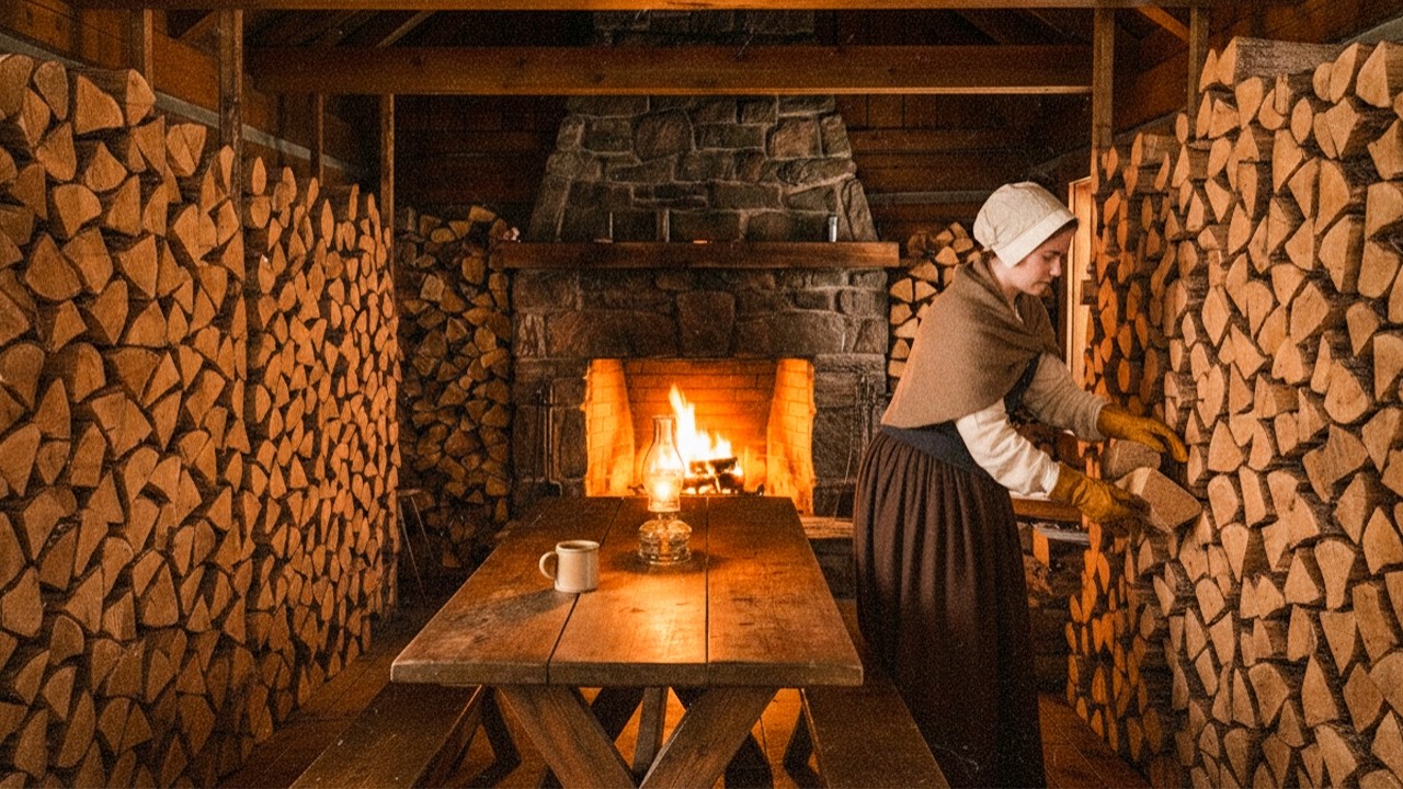 She Built a Wall of Firewood Inside Her House — Unaware It Saves Her When the 