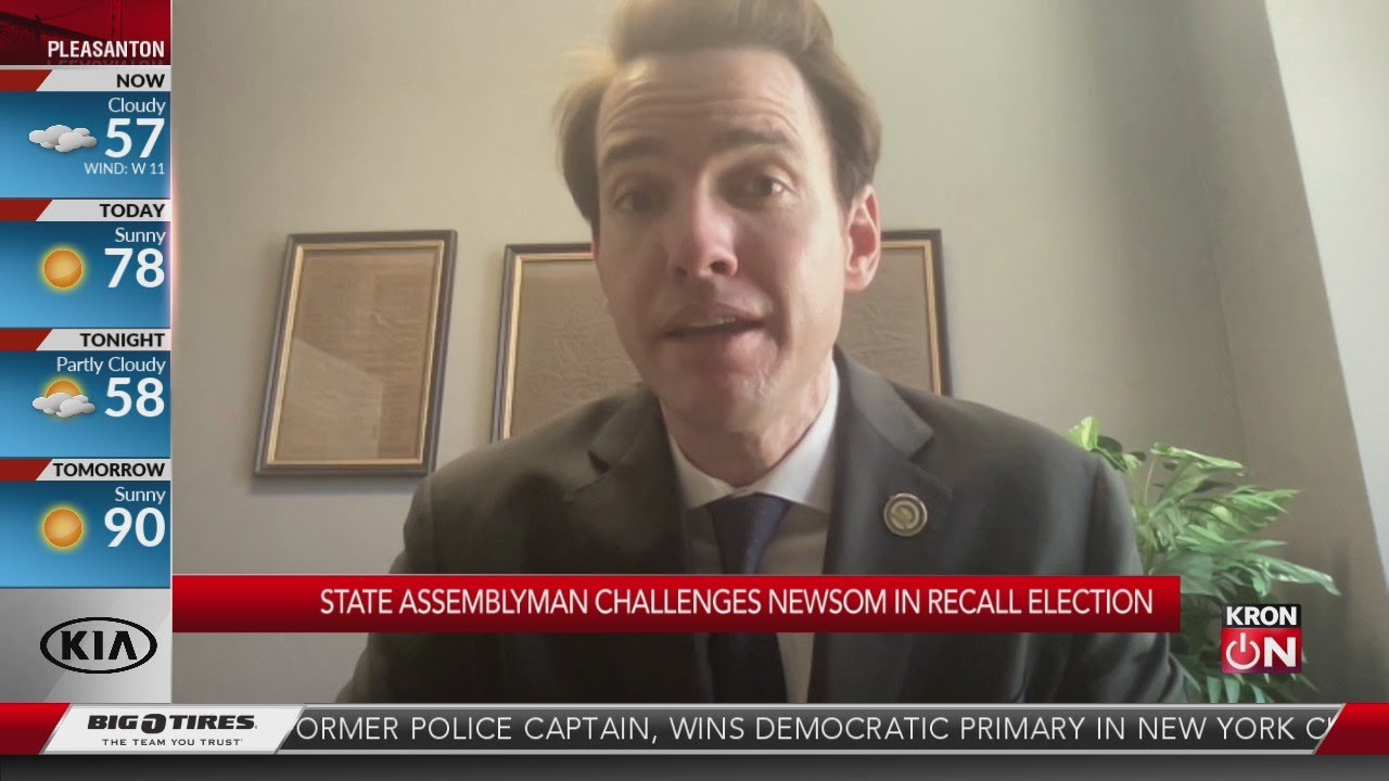 State assemblyman Kevin Kiley challenges Newsom in recall election