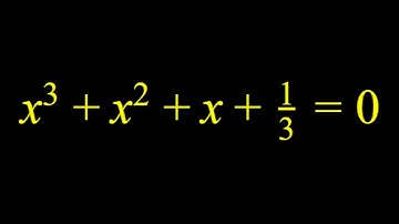 A Special Cubic Equation