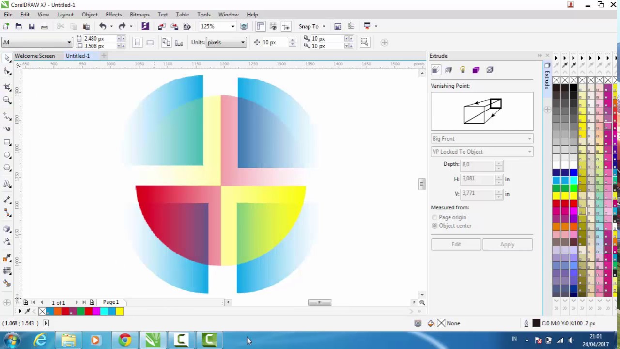 Coreldraw прозрачность