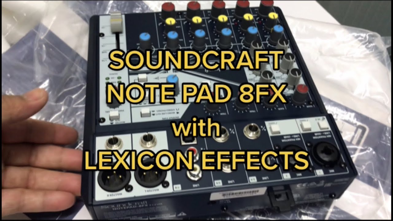 Unboxing SOUNDCRAFT MIXER Notepad 08FX GrandysAdventures unboxing 