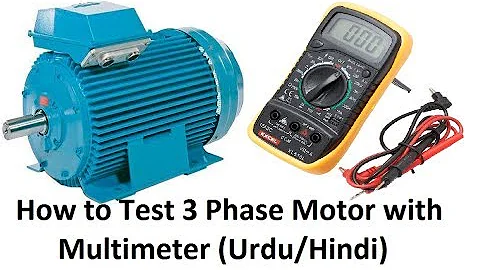 How to Test 3 Phase Motor with Multimeter (Urdu/Hindi)