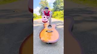 Mini Guitar VS Basswood Acoustic Guitar Unboxing