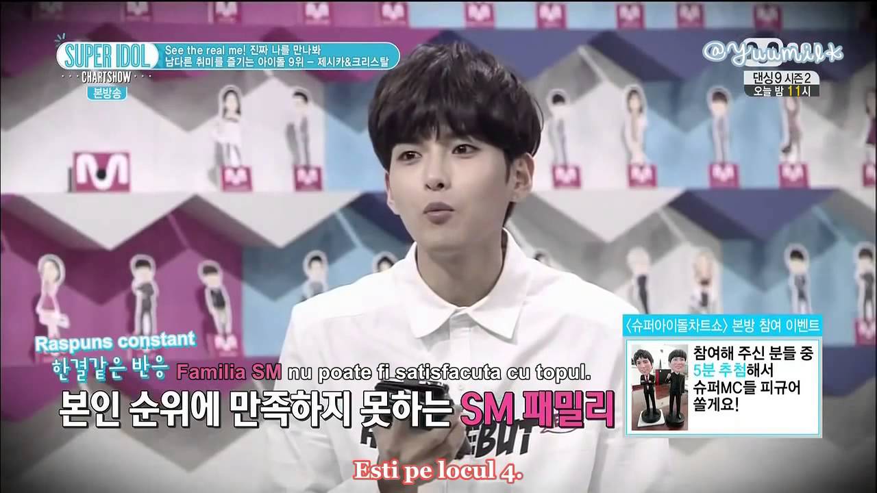 140711 f(x) Krystal - Super Idol Chart Show Cut (romanian subs)