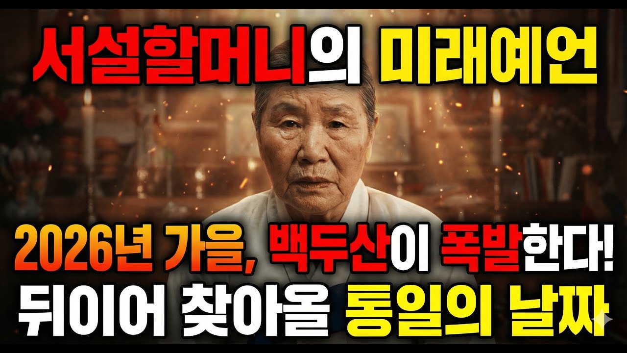 2026년 대사건, 2030년 통일...인천 계림암 할머니의 [2026 예언]