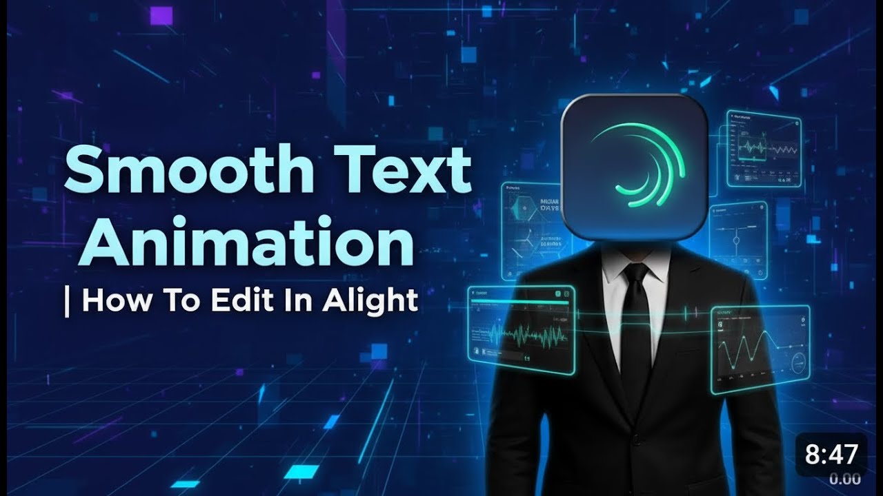 🎬 Smooth Text Animation | Alight Motion Tutorial - YouTube
