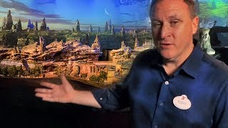 INTERVIEW: Star Wars Land model tour w/ Imagineer Scott Trowbridge at D23 Expo 2017 - Galaxy's Edge