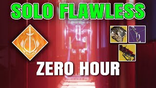 Zero Hour Solo Flawless (New Version - Easy Outbreak Perfected Craftable) | Destiny 2