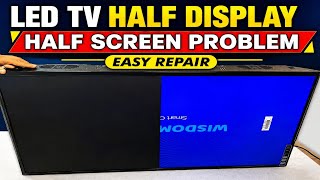 43-inch LED TV Half Screen Problem | LCD TV Half Screen Problem | LED TV Half Screen Black Repair