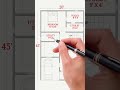 🏠 20x45 House Plan | 900 Sqft | 1BHK Simple, elegant, and perfectly designed #20x45 #900sqft #shorts