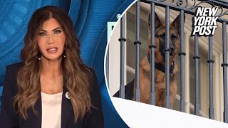 Kristi Noem defends apparent threat to kill Biden’s dog Commander: ‘Say hello to Cricket’