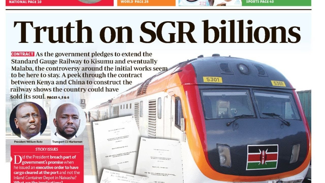 Secrets of SGR pact with China: How Kenya got the short end of the stick