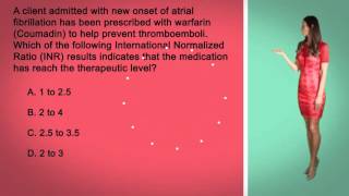 NCLEX Question: Therapeutic INR