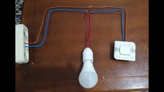 دارة كهربائية تبدأ من المصباح ج1 How to install a simple electrical circuit starting from the lamp