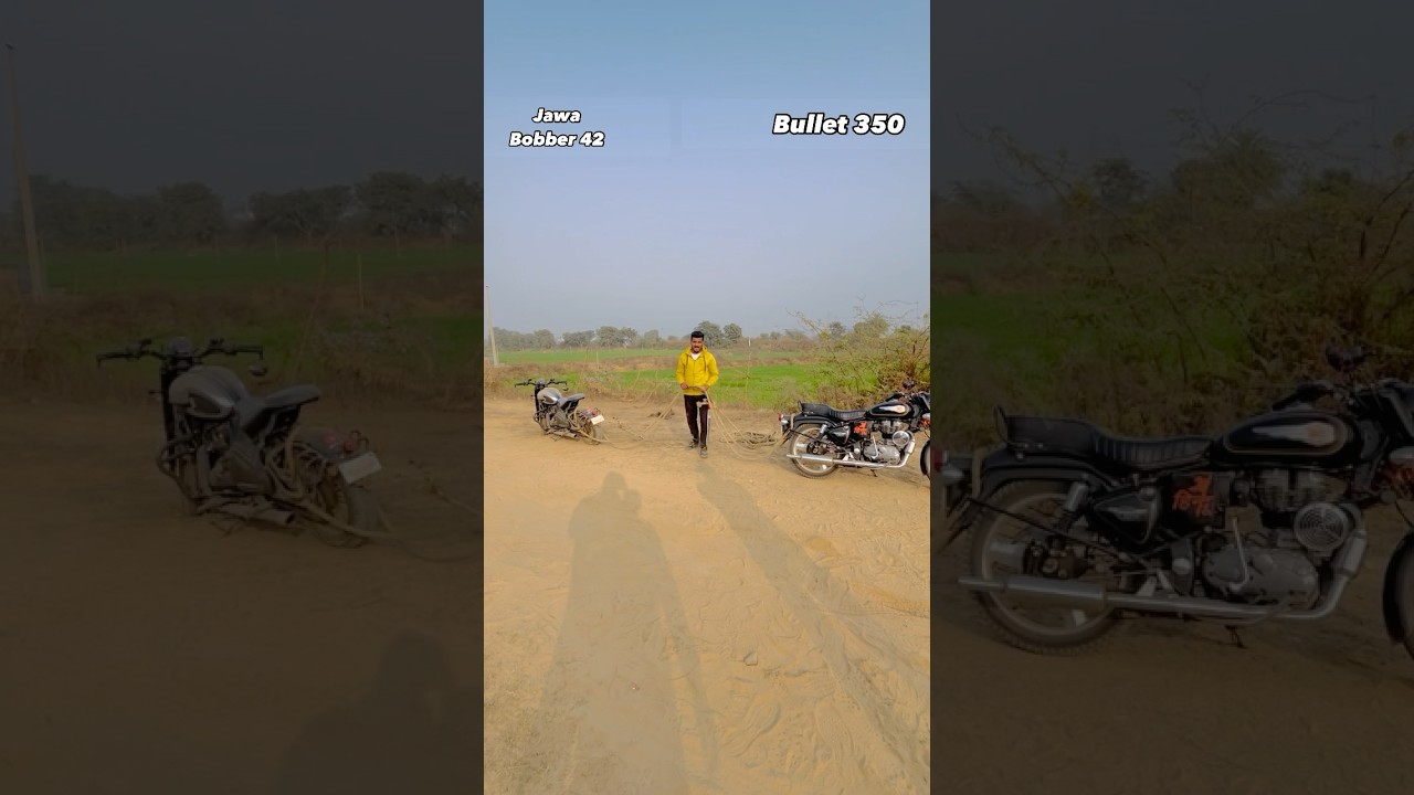 Jawa bobber 42 Black vs Standard Bullet 350 tochan