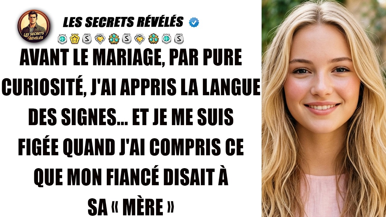 J’ai appris la langue des signes pour faire plaisir à la mère sourde-muette de mon fiancé, trois semaines avant notre mariage. Un soir, en rentrant plus tôt, je les ai vus dans le salon, assis...