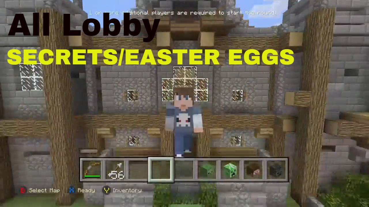 All Easter Eggs In Minecraft Minigame Lobby - YouTube