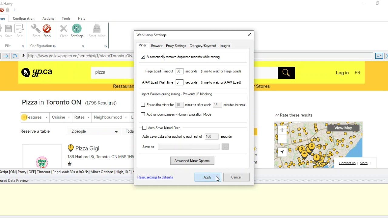 How to capture contact phone numbers of firms listed in Yellowpages.ca ...