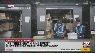 'UPS Brown Friday' hiring event aims to hire 60,000 employees nationwide