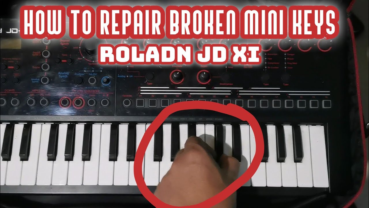 How to repair Broken keyboard Synthesizer Roland Jd Xi - YouTube