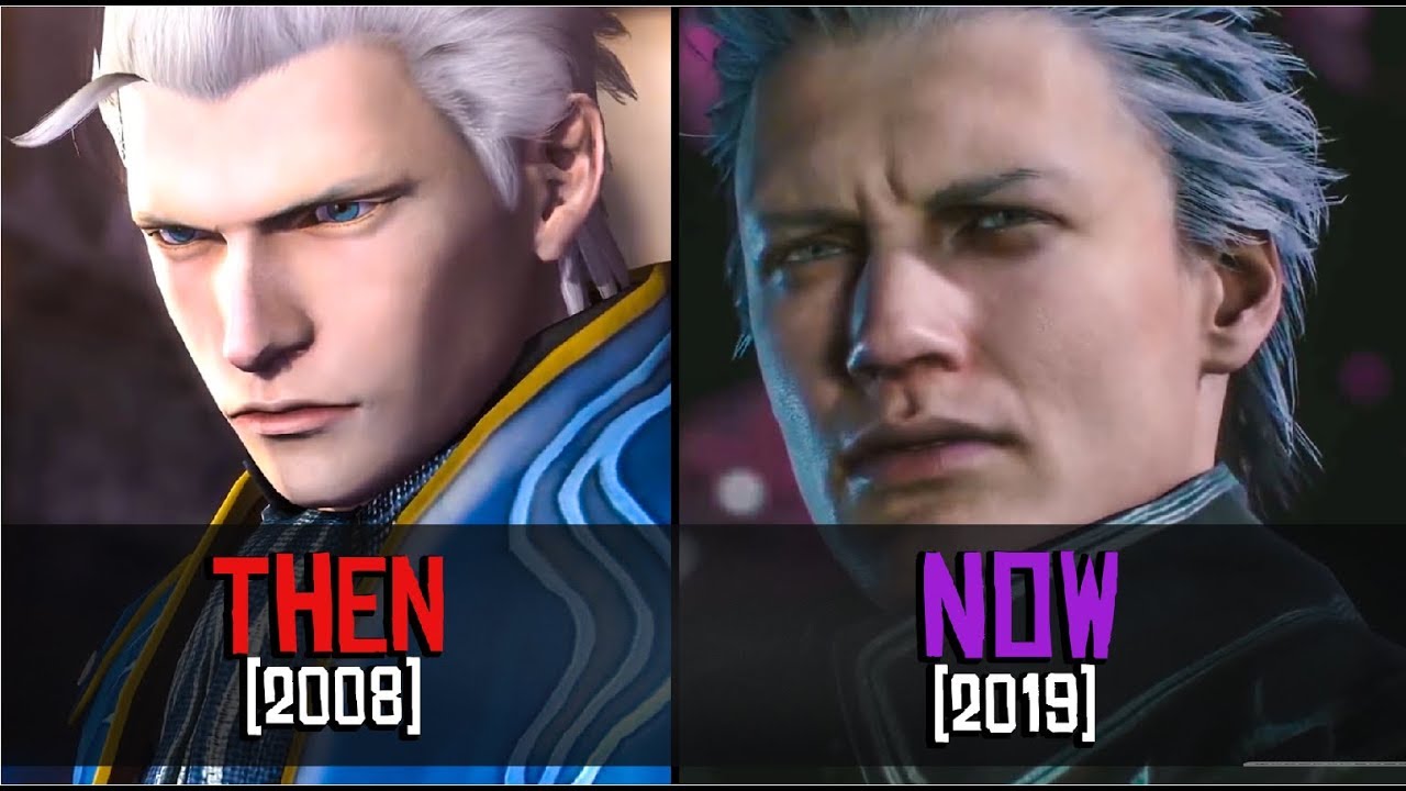 Vergil Appearances Then vs Now (DMC 1-5) - Devil May Cry 5 