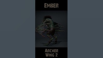 Ember Archer Wing2 360 #character #rogerkint #3d #animation #gaming #unity #unreal #ember