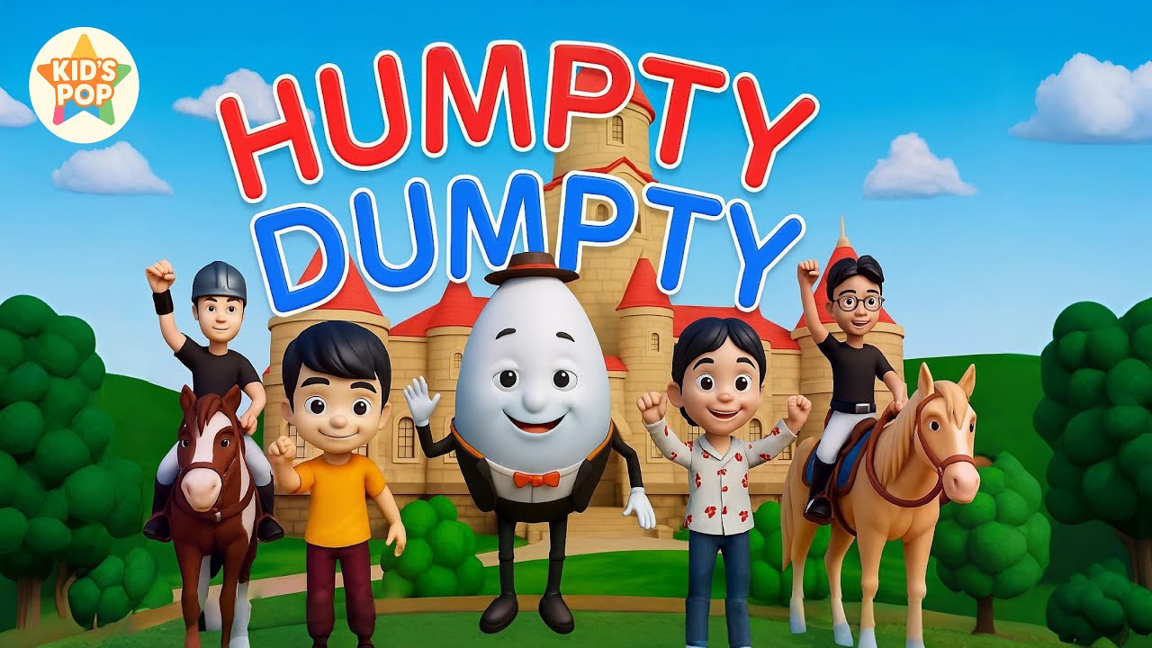 HUMPTY DUMPTY I KID'S POP I 3D Animated Cartoon Song for Kids I