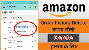 amazon order history delete kaise kare | How to delete amazon order history india