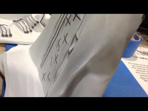 3D printing on stretched fabric